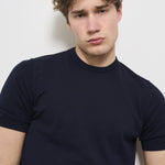 T-shirt uomo girocollo blu AU1020C 1001 ALPHA STUDIO 