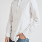 Camicia uomo Oxford bianca 710549084 006 RALPH LAUREN 