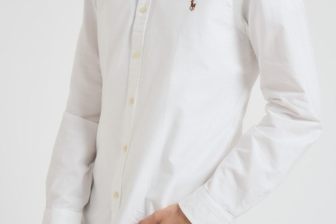 Camicia uomo Oxford bianca 710549084 006 RALPH LAUREN 