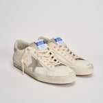 Sneakers uomo Super star bianca e grigia GMF00102 F00535911166 GOLDEN GOOSE 