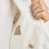 Abito uomo bianco in lino MERINI ABS707BIANCO ACCADEMIE TESSILI 