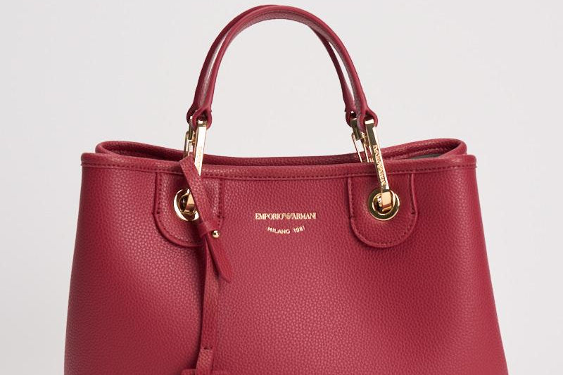 Borsa a mano donna in pelle rossa EW000361 AF12036M5068 EMPORIO ARMANI 