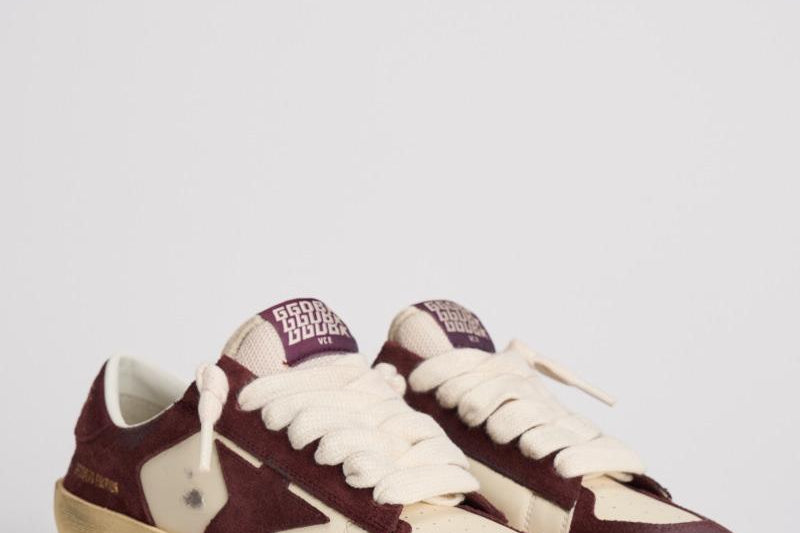 Sneakers donna Stardan bordeaux GWF00333 F00727040527 GOLDEN GOOSE 