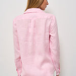 Camicia donna in lino rosa 211970730 014 RALPH LAUREN 