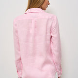 Camicia donna in lino rosa 211970730 014 RALPH LAUREN 