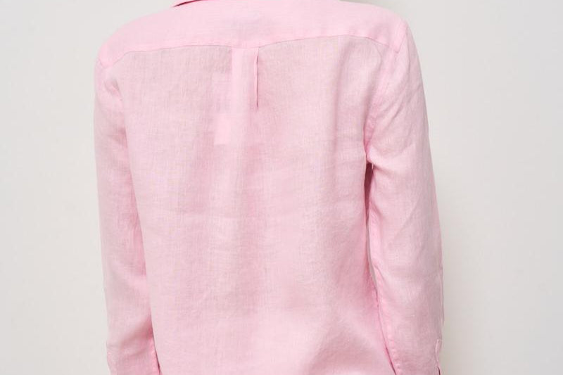 Camicia donna in lino rosa 211970730 014 RALPH LAUREN 