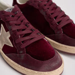 Sneakers Ballstar donna bordeaux GWF00117 F00747640533 GOLDEN GOOSE 