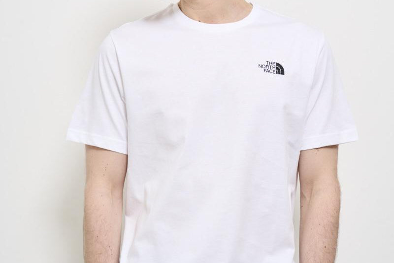 T-shirt uomo girocollo bianca NF0A87NP FN41 THE NORTH FACE 