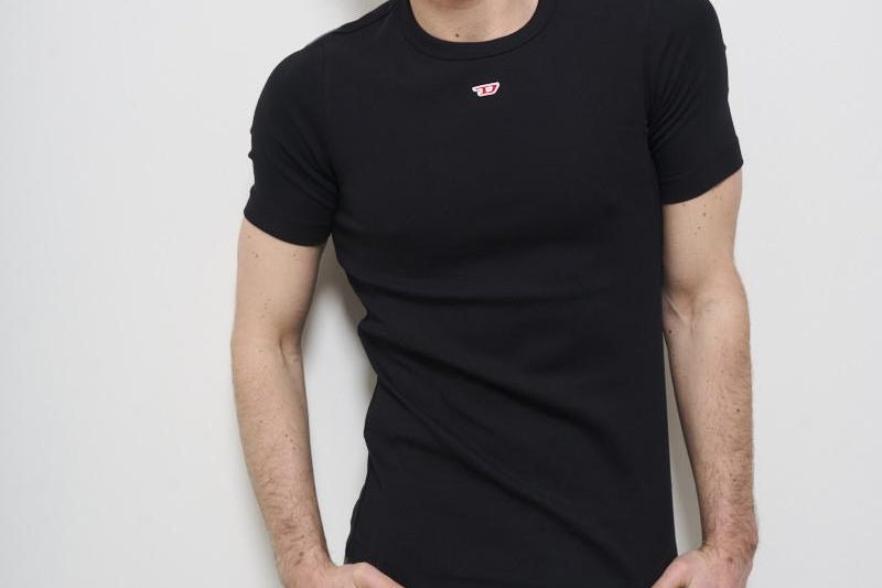 T-shirt uomo nera girocollo A14950 0EJAI9XX DIESEL 