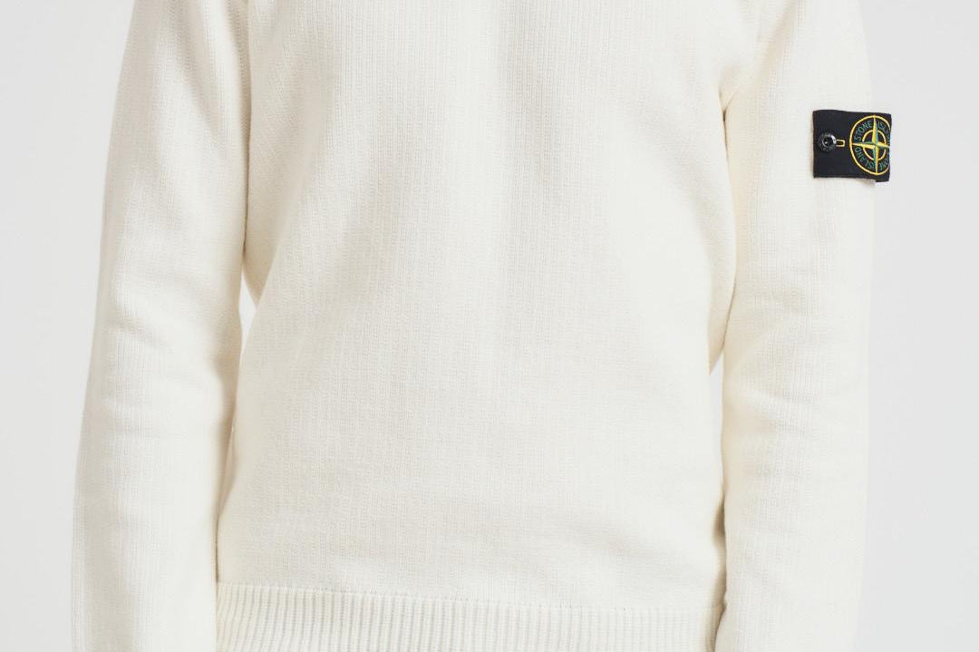 Maglia uomo girocollo bianca 5100049 S00A2V0093 STONE ISLAND 