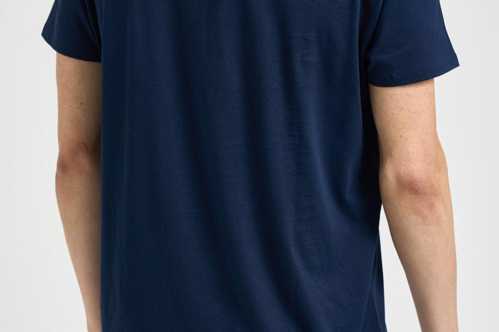 T-shirt uomo girocollo blu TH6709 166 LACOSTE 