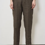 Pantalone donna marrone melange ALICEL LM104BROWN BERWICH 