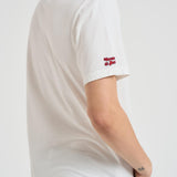 T-shirt uomo girocollo panna con ricamo ARNOTTWM SOL10EMB MC2 SAINT BARTH 