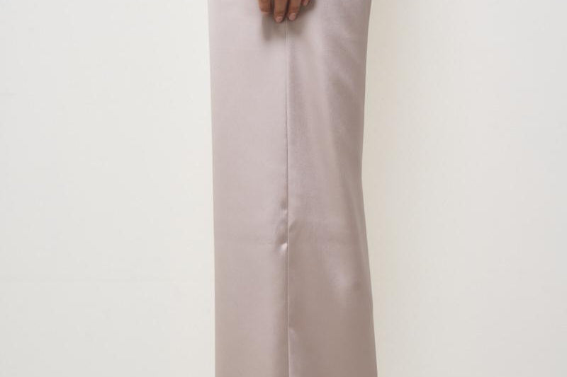 Pantaloni donna satinati rosa PT000008D 1985 HERNO 