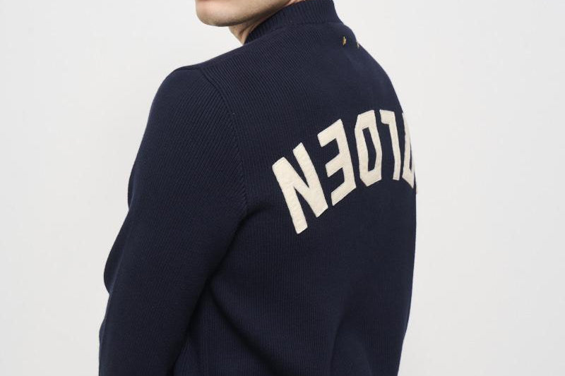 Maglia uomo girocollo blu GMP00841 P00066250486 GOLDEN GOOSE 