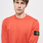 Felpa uomo girocollo arancione 6100044 S0051V008A STONE ISLAND 