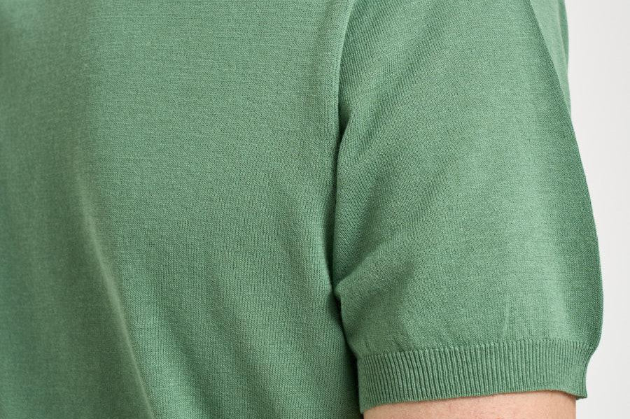 Polo uomo in maglia verde acqua M060526 1310 ACCADEMIE TESSILI 