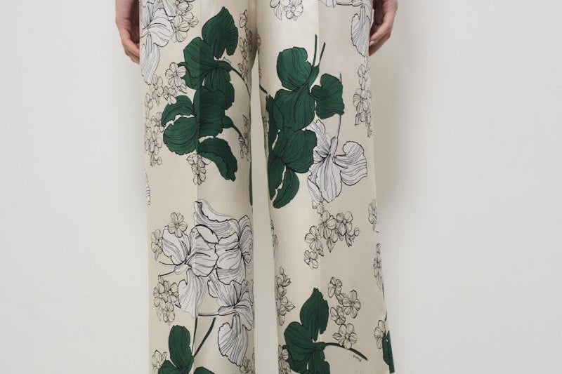 Pantaloni donna fantasia floreale Serenella D230260 SERENELLA868 P.a.r.o.s.h. 