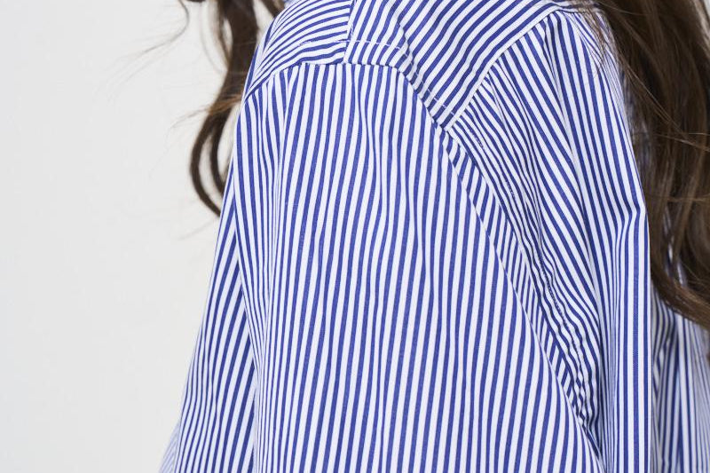 Camicia donna a righe celeste 211891419 001 RALPH LAUREN 