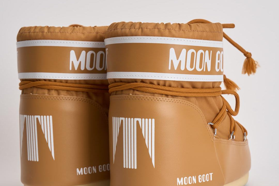 Stivale donna da neve cammello in nylon 1409340 M008COGNAC MOON BOOT 