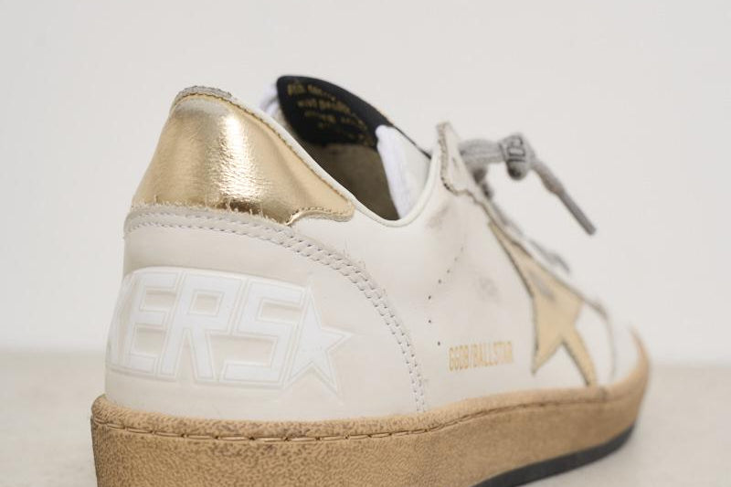 Sneakers donna Ball Star talloncino dorato GWF00117 F00078380608 GOLDEN GOOSE 
