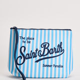 Pochette donna Aline a righe celeste e bianca ALINE 07711L MC2 SAINT BARTH 