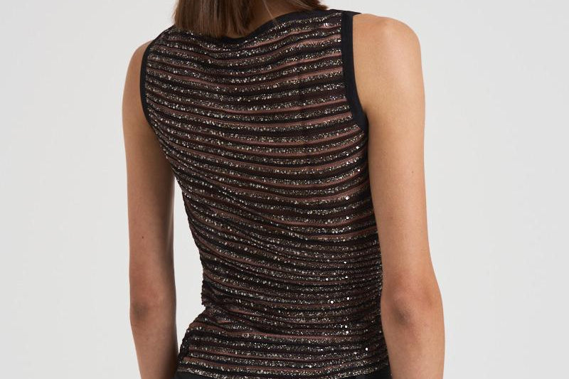 Modello senza maniche con scollo rotondo K0H BK01CLS80E3 MISSONI 
