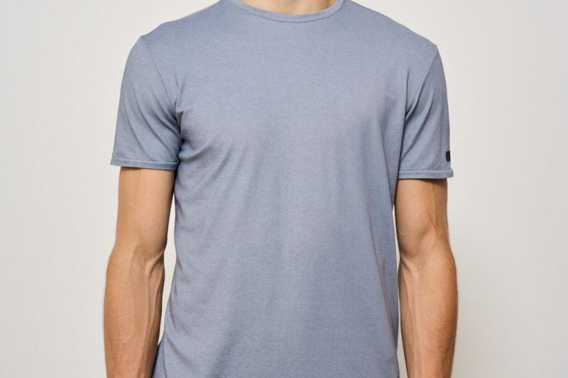 T-shirt uomo girocollo grigia 25221 12 RRD 