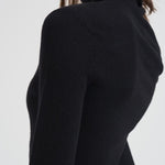 Abito donna lungo con collo alto nero 2025346 BLACK LISA YANG 