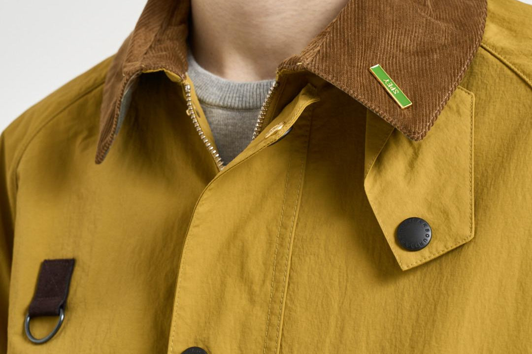 Giacca uomo Icons Spey Jacket casual giallo ocra MCA1093 GN21 BARBOUR 