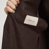 Giacca uomo monopetto in lana marrone 2884 555093 L.B.M. 