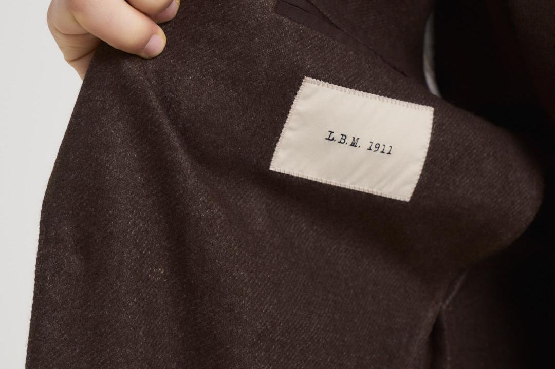 Giacca uomo monopetto in lana marrone 2884 555093 L.B.M. 