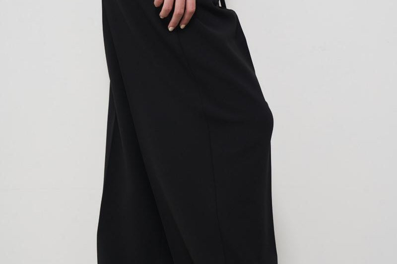 Pantaloni donna neri baggy NEOTTIA 1032701 MAX MARA STUDIO 