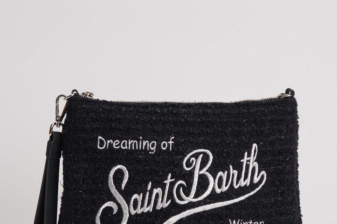 Pochette donna Parisienne Tweed nero PARISIENNE TWEED00 MC2 SAINT BARTH 