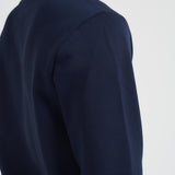 Felpa uomo girocollo in pile blu SH9608 166 LACOSTE 