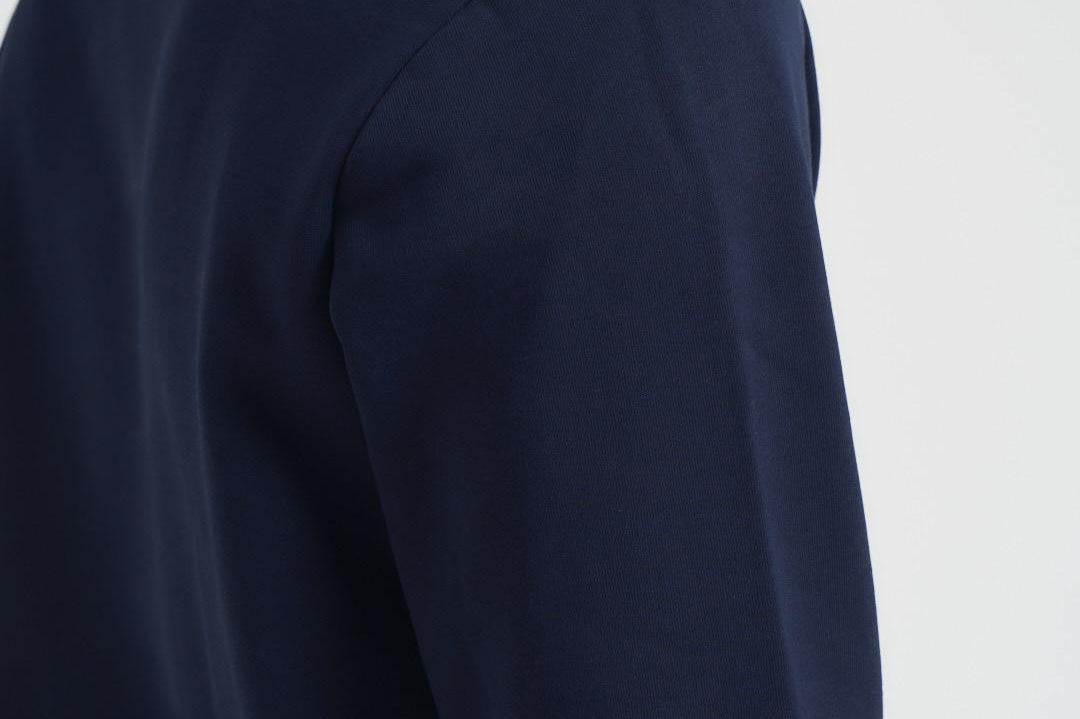 Felpa uomo girocollo in pile blu SH9608 166 LACOSTE 
