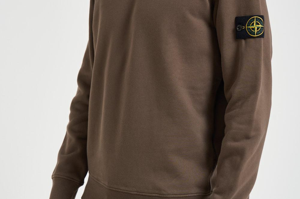 Felpa uomo girocollo marrone 6100060 S0051V007C STONE ISLAND 