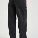 Jeans donna dritto in denim nero PA0554FA B1H07I02FK ISABEL MARANT 