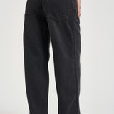 Jeans donna dritto in denim nero PA0554FA B1H07I02FK ISABEL MARANT 