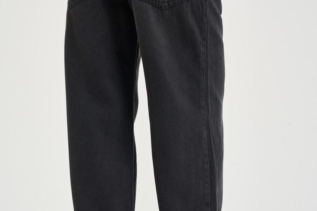 Jeans donna dritto in denim nero PA0554FA B1H07I02FK ISABEL MARANT 