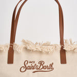 Borsa donna City in canvas ecru CBF0001 CANVAS1018 MC2 SAINT BARTH 