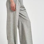 Pantalone donna palazzo grigio mélange 106918 A3ASZZ2 PINKO 