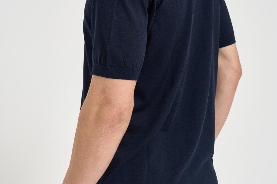 Polo uomo in maglia blu navy 300426 38 KANGRA 