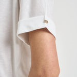 T-shirt donna girocollo bianca JG000312D 520561000 HERNO 