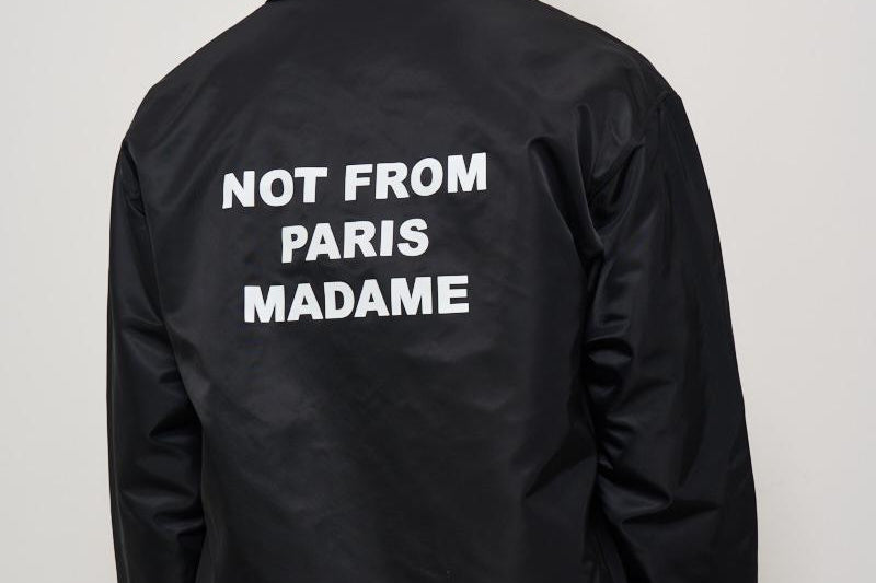 Giacca uomo in nylon nera JT183 PA014BL DROLE DE MONSIEUR 