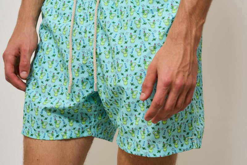 Costume uomo bandana verde acqua MOJITOMICRO 56 MC2 SAINT BARTH 
