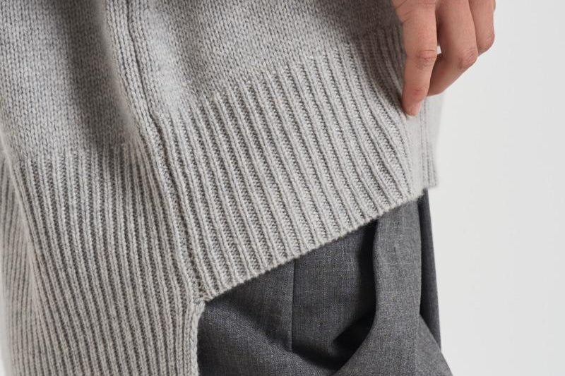Maglione girocollo donna in cashmere 201726 DOVEGREY LISA YANG 