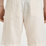 Bermuda uomo in lino panna 26P717 04 PERFECTION 