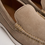 Mocassino uomo in suede beige 803932196 001 RALPH LAUREN 