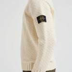 Maglia uomo Cotton Chenille panna 5100019 S00N5V0093 STONE ISLAND 